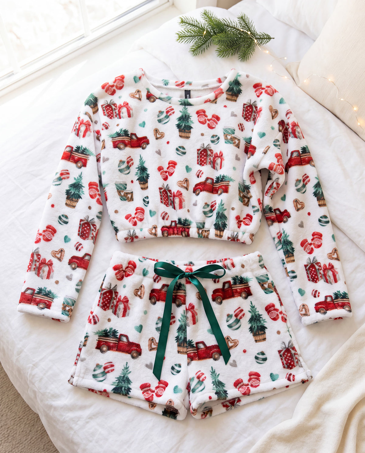Women's Christmas Trucks Outfit