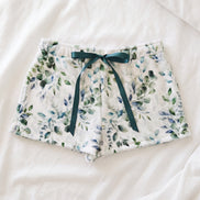 Women's Blue Leaf Shorts