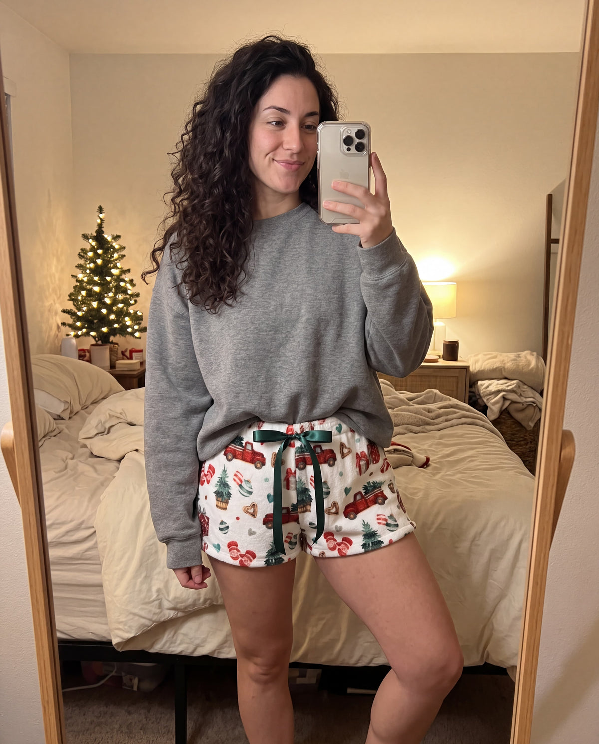 Women's Christmas Trucks Shorts