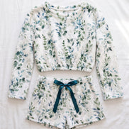 Women's Blue Leaf Outfit