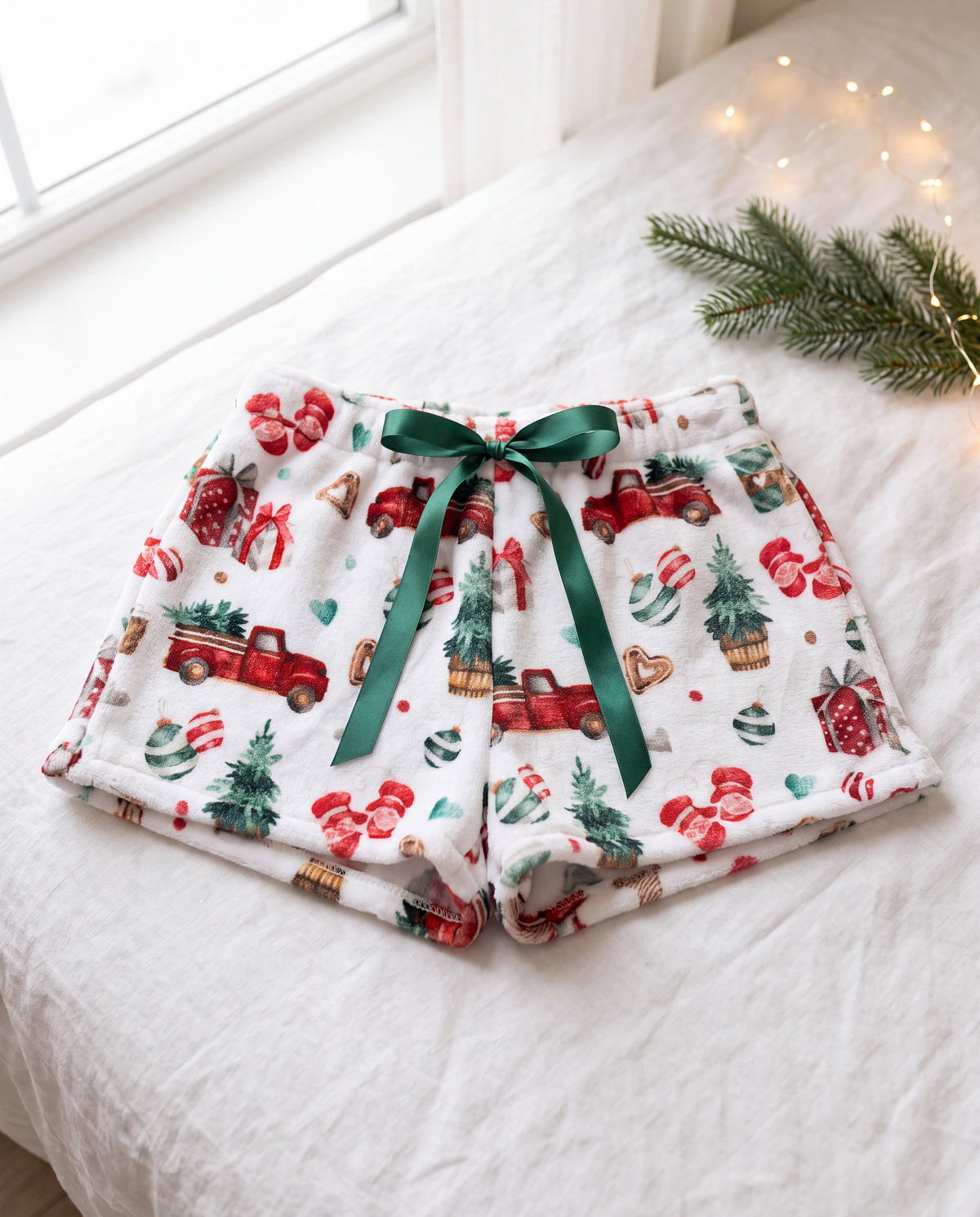 Women's Christmas Trucks Shorts