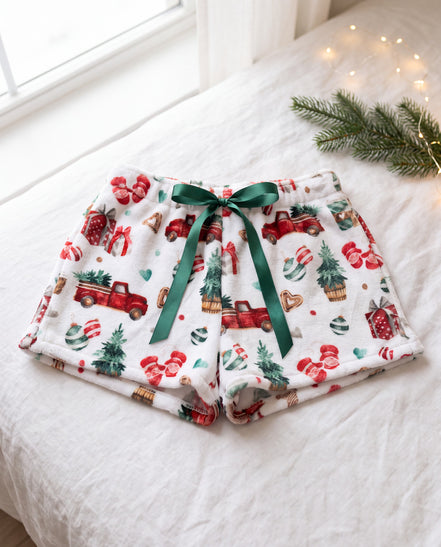 Women's Christmas Trucks Shorts